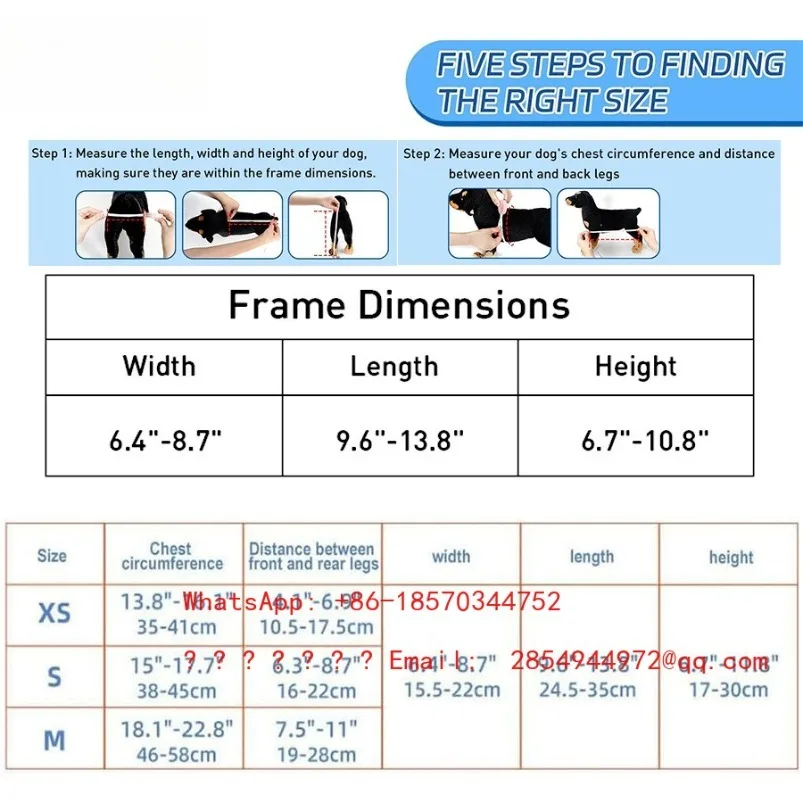 Pet Dog Dog Disabled Moped Walker Rehabilitation Wheelchair