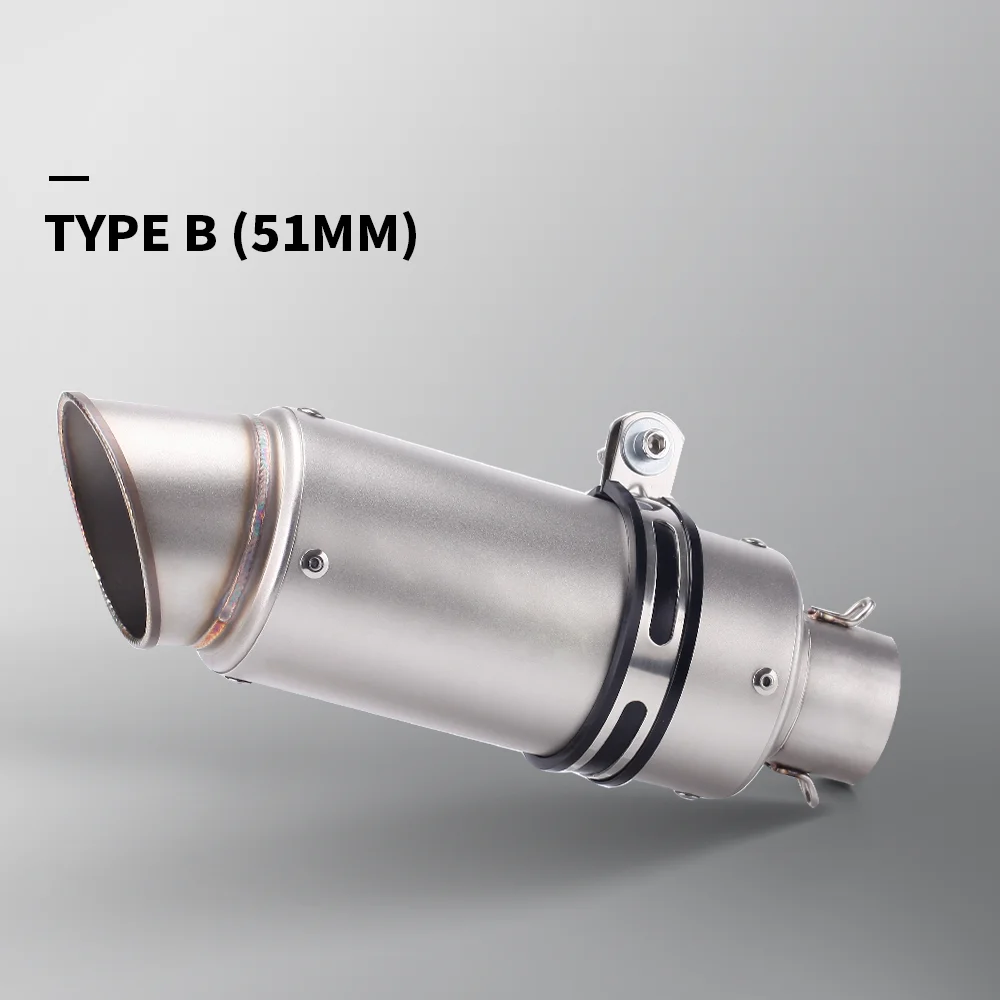 

Universal, 51mm exhaust silencer for motorcycles, dirt bike, atv, removable, db killer, exhaust tips, stainless steel