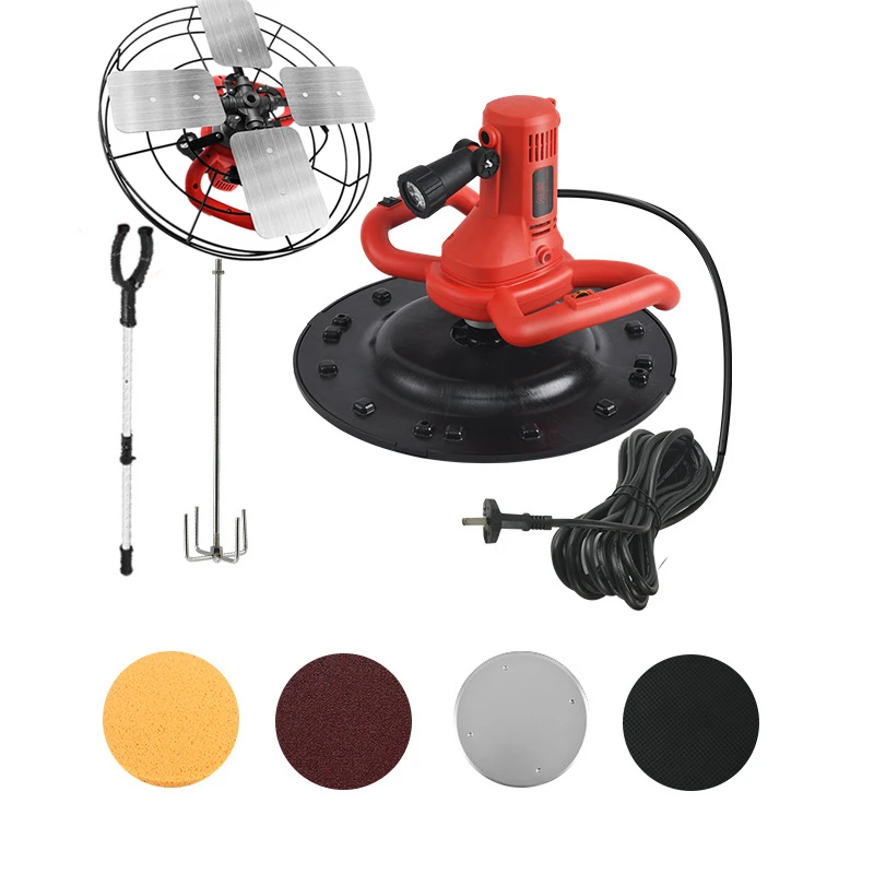 Handheld Electric Construction Power Trowel Machine 1680W 220V Engine Cement Mortar Wall Putty Sander Floor Wall Polisher