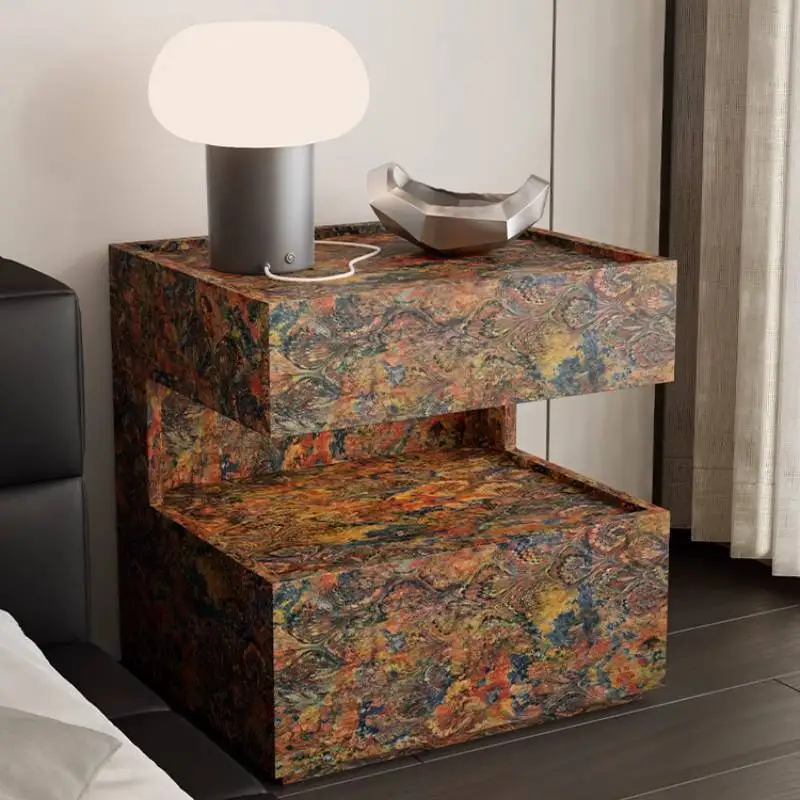 Elegant European Bedside Table Nature Designer Lounges Weird Bedside Table Modern White Unique Mesa De Cabeceira Room Furniture