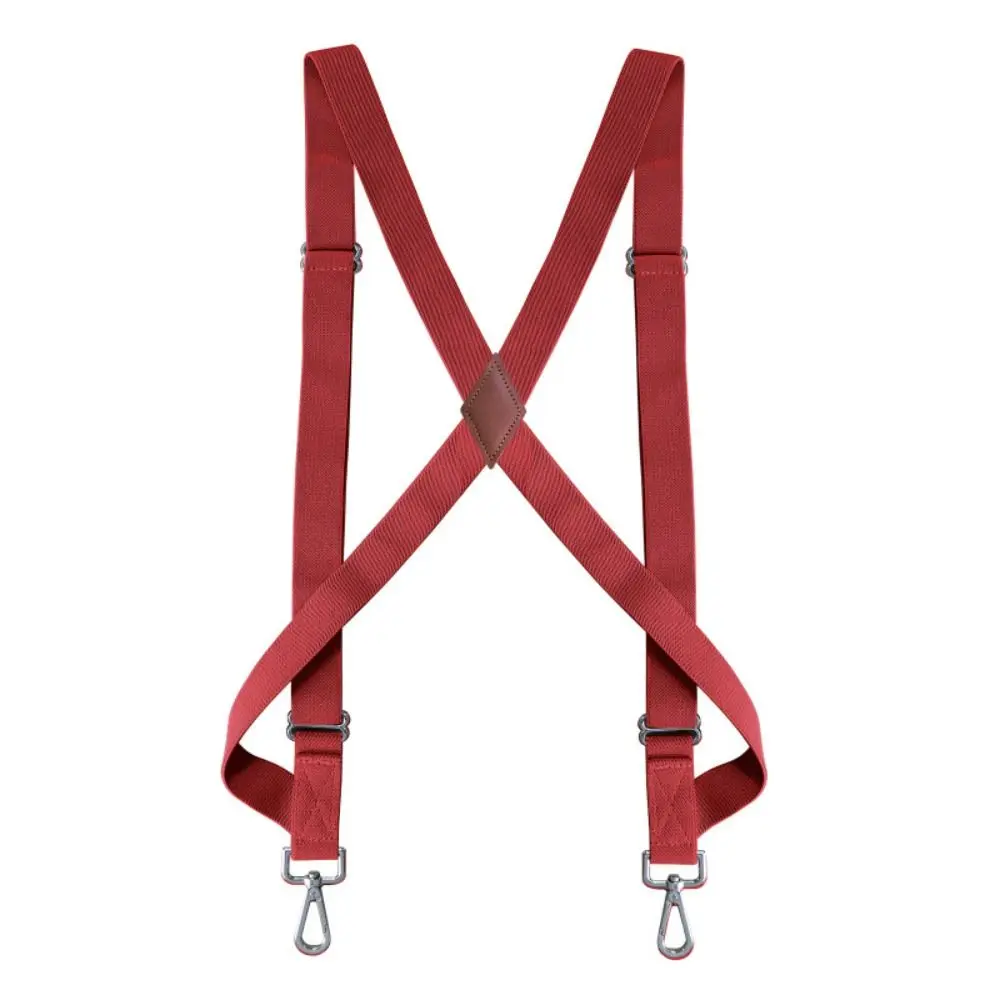 Moda retro suspensórios para homens estilo britânico 2.5cm suspensórios de couro anti-deslizamento terno acessórios suspender clipe terno
