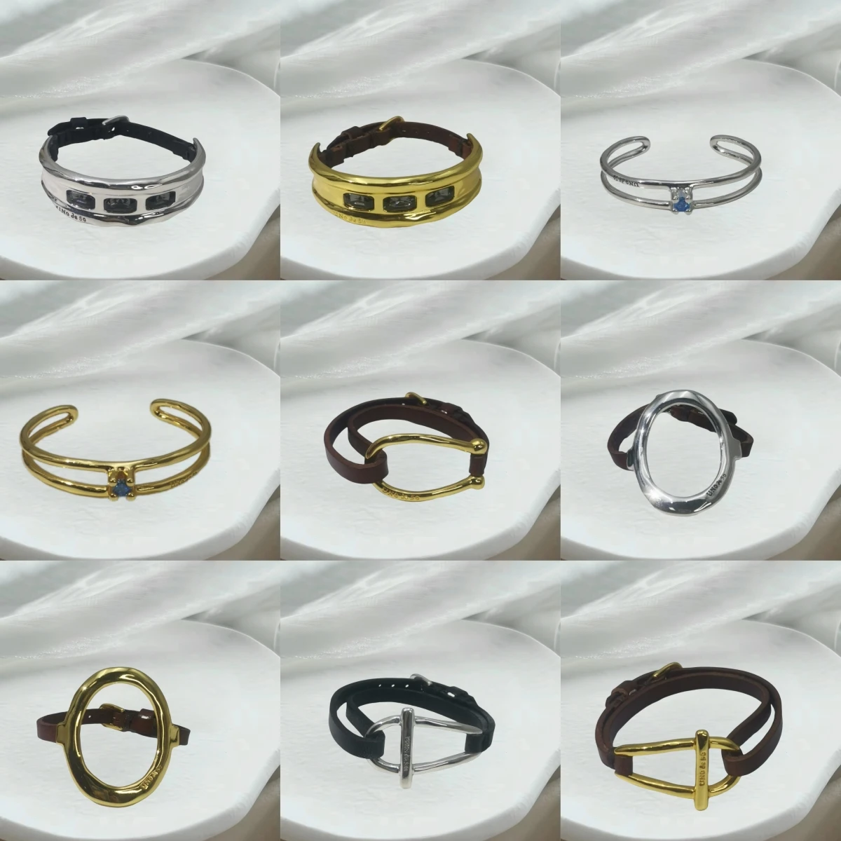 Popular 2024 New Spain UNOde Simple and Versatile Neutral Style Bracelet Collection Couple Accessories Anniversary Gift