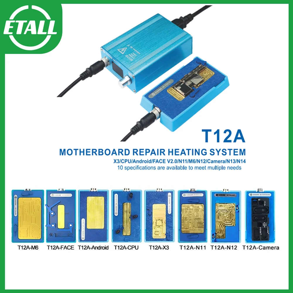 SUNSHINE SS-T12A Soldering Station Kit Mobile Phone Motherboard Repair Tool For IPX~14/Pro/max CPU Heating Disassembly Platform