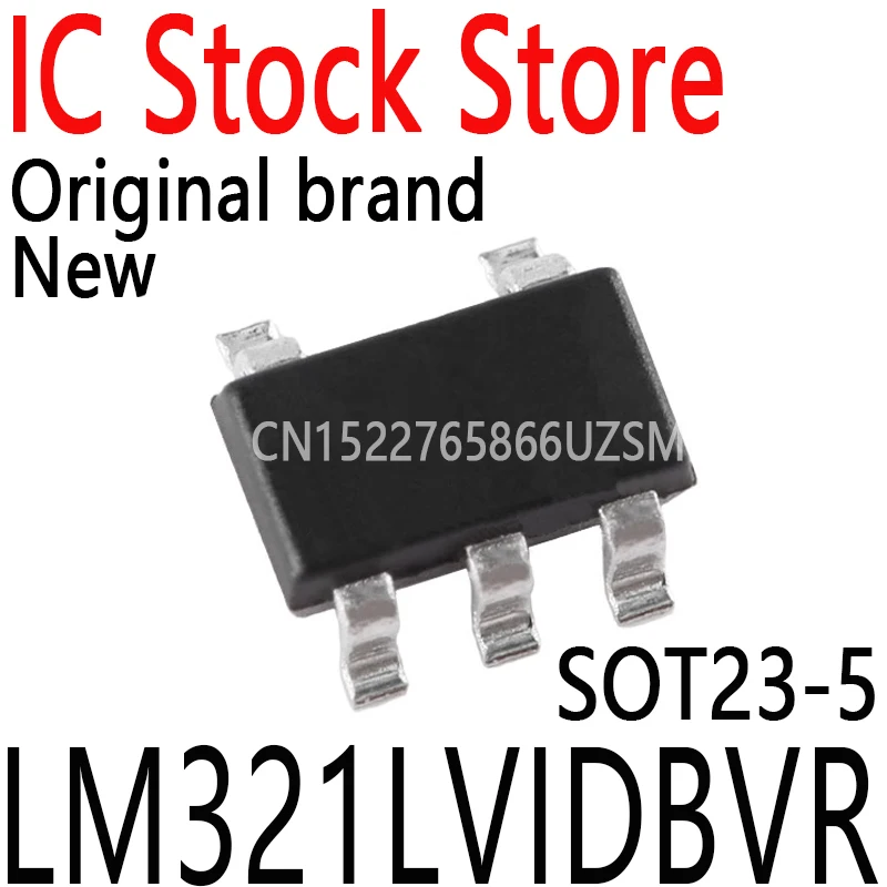 10PCS/Lot New and Original SOT - 23-5 / Single Channel of Low Voltage Operational Amplifier Chip LM321LVIDBVR