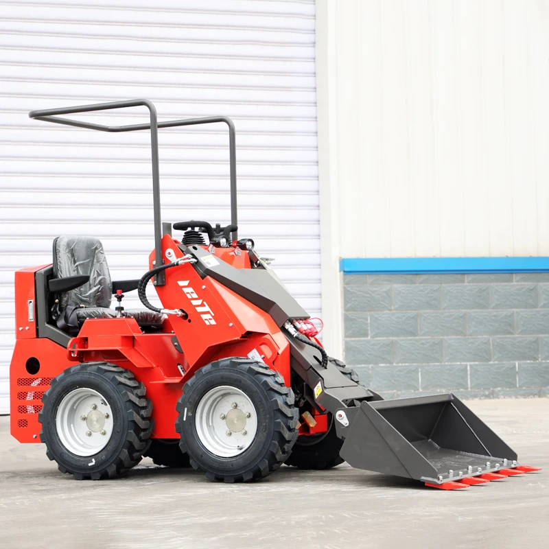 2025 رخيصة صغيرة رافعة عجلات انزلاقية التوجيه مجرفة لودر لحديقة المزرعة استخدام المصنعين الصينيين بقعة رائجة البيع