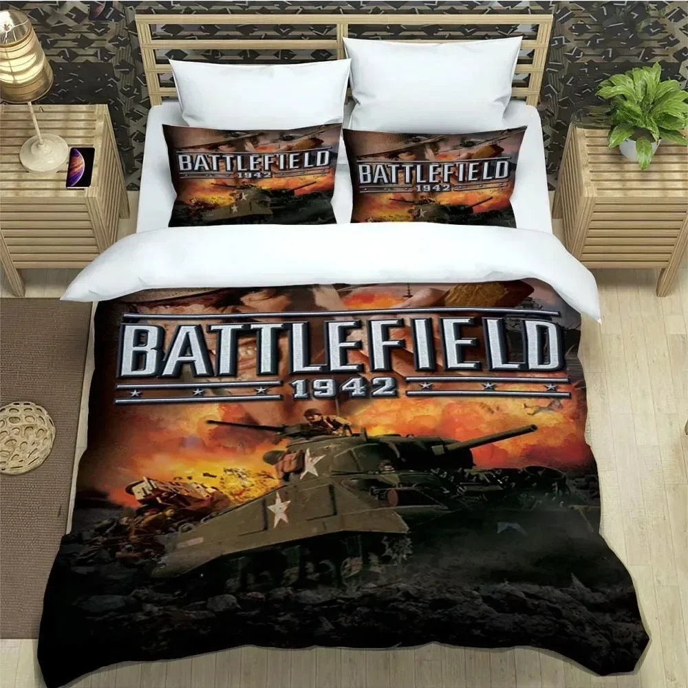 Duvet Cover 3D Battle Field Exquisite Game Digital Printing Bedding Set Comforter Bed Home Decor Girls Boys Gift