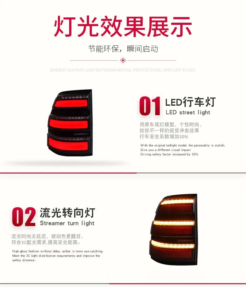 Car LED Taillight Assembly For Mitsubishi Pajero V93/V97 2006-20 Streamer Turn Signal Indicator Brake Reverse Parking Rear Lamp