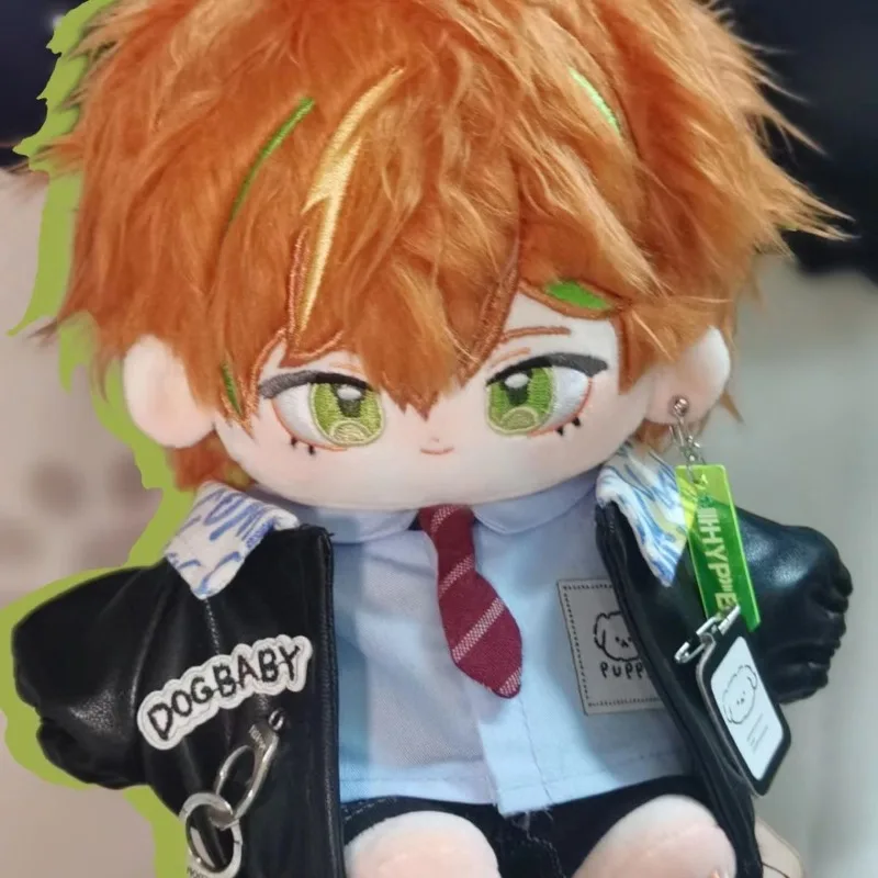 20cm Anime Gra PJSK Shinonome Akito Kawaii Cosplay Bawełniana Lalka Ciało z Szkieletem Kreskówka Miękkie Pluszaki Figurki Prezenty dla Fanów