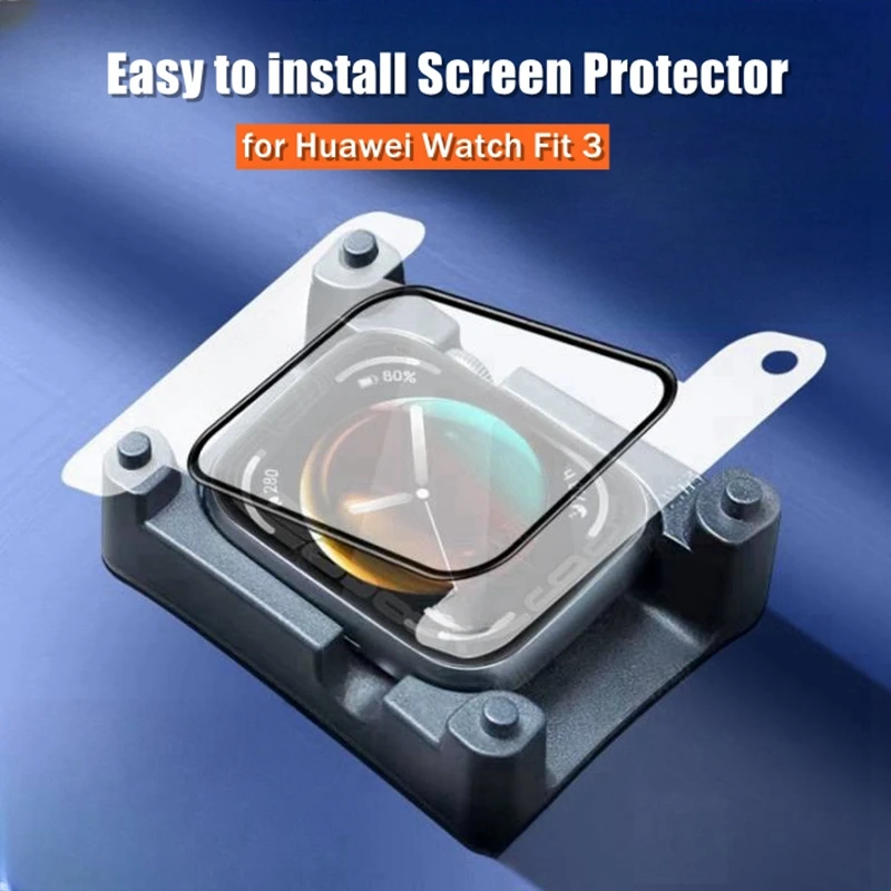 Full Screen Protector For Huawei Watch Fit 3 Protective Curved Ceramic Films on Fit3 Easy Install