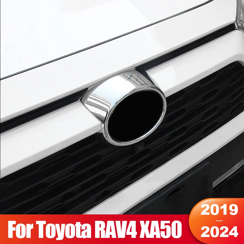 

For Toyota RAV4 XA50 2019 2020 2021 2022 2023 2024 RAV 4 Hybrid Car Front Grille Emblem Badge Logo Trim Cover Accessories