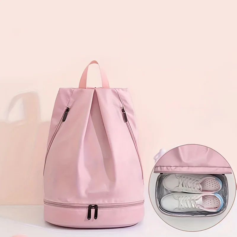 

Водонепроницаемый спортивный рюкзак для плавания с разделением на сухую и влажную зоны, портативный, для пляжа, фитнеса, для мужчин и женщин