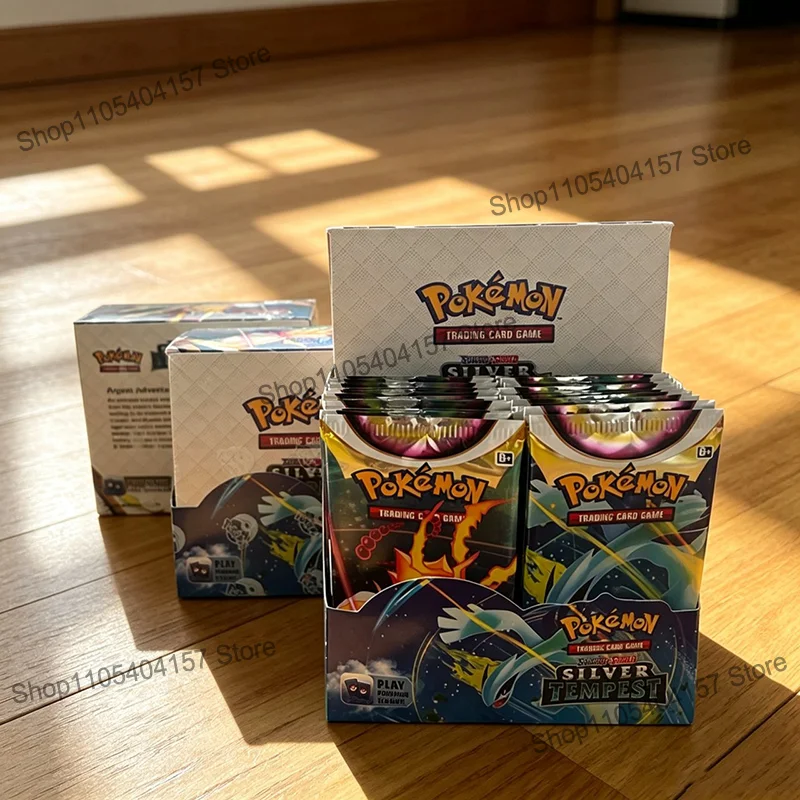 360Pcs Cards Sword Shield Silver Tempest Booster Packs English TCG Trading Cards Game Collection Toys Kids Birthday Gift