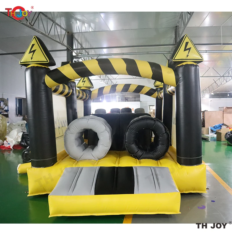 Air Shipping Children's Inflatable Castle Outdoor Mini Toddlers Bouncer Jumping House Obstacle Course Combo With Double Slides