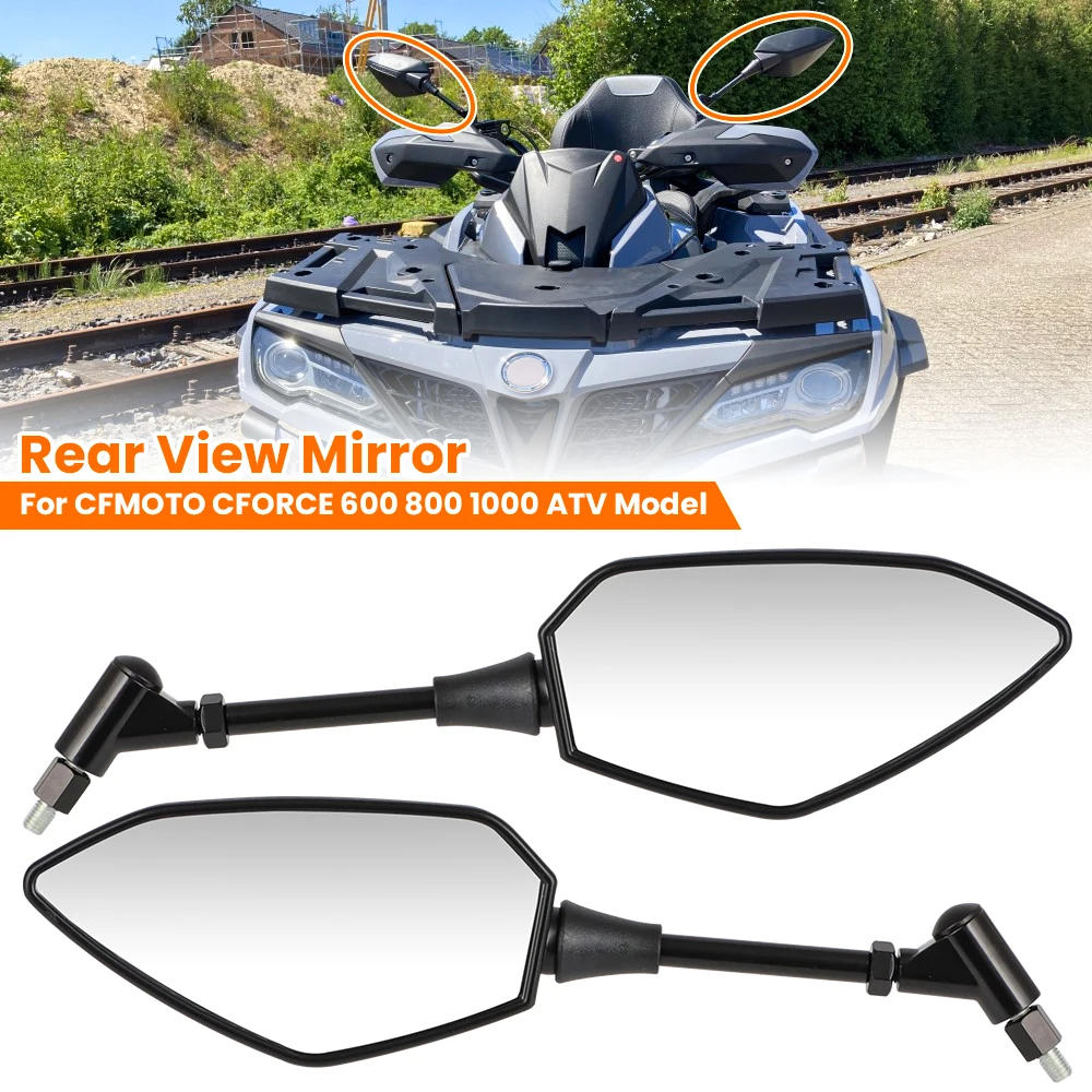 1 Set Original Left Right Rear View Mirror 9AY0-200200 9AY0-200300 For CFMOTO CFORCE 500 600 800 1000 ATV Quad 2014-2022