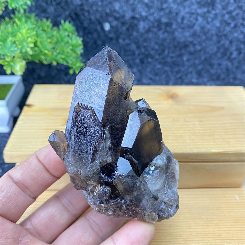 Natural Mineral Black Crystal Ore Specimen  Hhand-polished Feng Shui Meditation Chakra Crystal  Home Decoration Ornaments