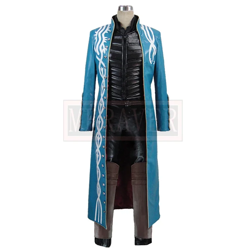 DMC 3 Vergil Cos Cosplay Costume Halloween Uniform Outfit Custom Made Any Size