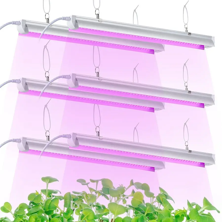 

Light, 2ft T8,150W6 x 25W, 900W Equivalent, Super Bright, Full Spectrum Sunlight Plant Light, LED Grow Light Strips, Grow Light