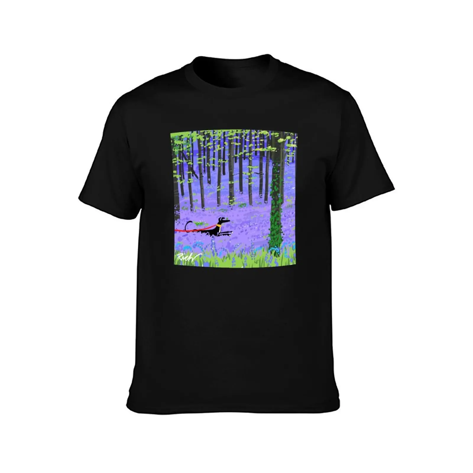 Bluebell Hound T-Shirt Stretch Fabric Comfort T-Shirt