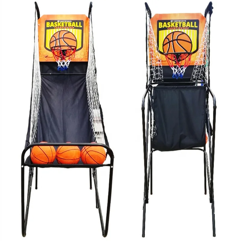 Immagine 6: Macchina da tiro elettronica per tiro con canestro da basket pieghevole per interni