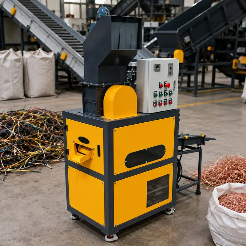 High Output Cable Recycling Machine Copper Granulator Machine for Scrap Cable Processing and Customized Working Design