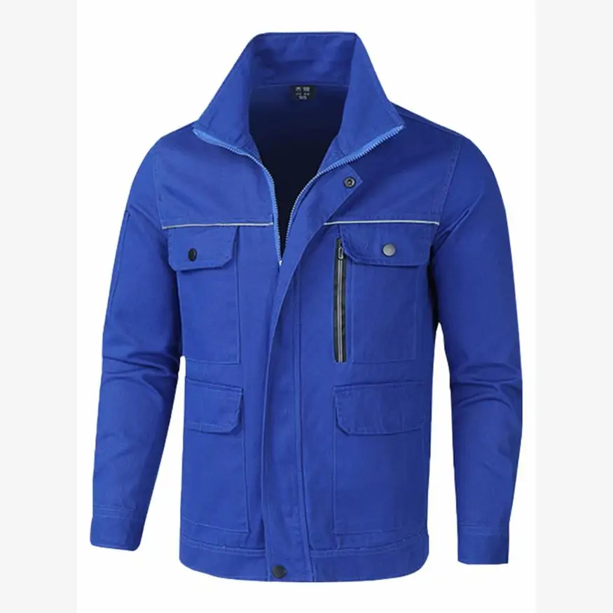Men's Workwear Cotton Suit Anti-Scald Wear Resistant Blue Work Clothes Spring Autumn  Welding Special orms
