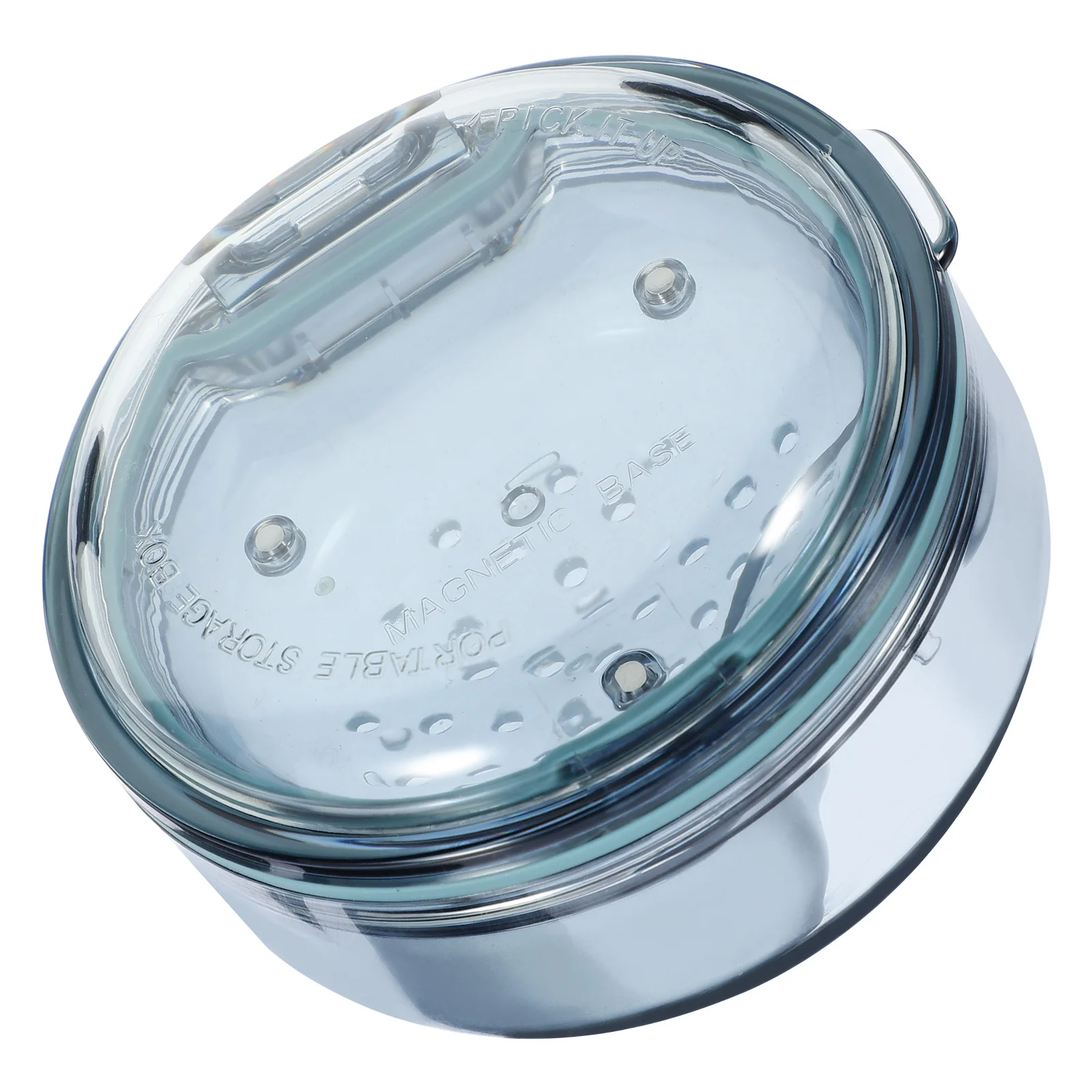 

Denture Storage Box Portable Retainer Case Lightweight Travel Denture Container with Breathable Design Sturdy Pc Silicone