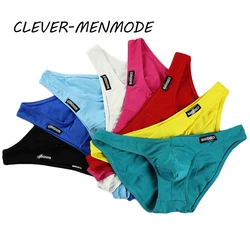 Comfortable Men Multi Colors Lingerie Sexy Hot Men Briefs Low Rise U Convex Thong Shorts Underwear Calzoncillos Hombre