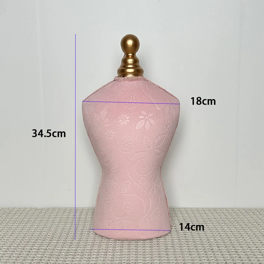 قسط المخملية عارضة أزياء عرض الرقبة - كريستال قلادة تمثال نصفي حامل المجوهرات الفاخرة شحن مجاني