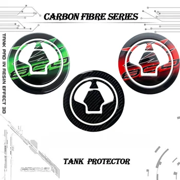 Koolstofvezel Motorfiets Brandstoftank Pad Cap Decals Gas Cap Sticker Voor Kawasaki Z750 Z800 Z1000 ZX6R ZX10R ER6N/F Tank Protector