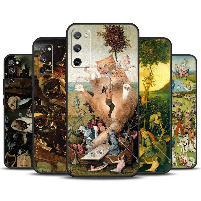 Hieronymus Bosch Art Painting Funda For Samsung Galaxy S23 Ultra S22 Plus S20 S21 FE S8 S9 S10 Note 10 20 S24 Ultra Case