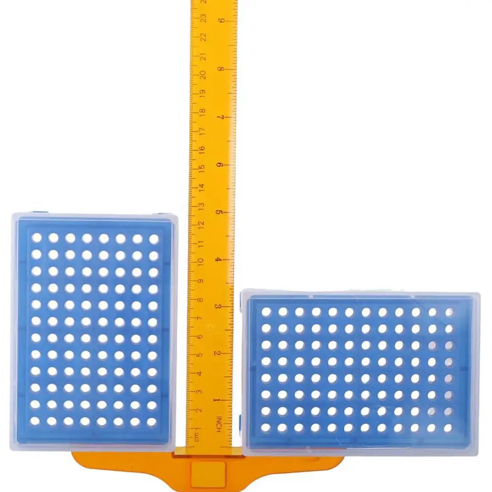2pcs High Pressure Sterilization 96 Holes PCR Tube Rack 13cm*9cm*3cm Blue Microcentrifuge Tubes Rack PP PCR Plate Strips Tubes