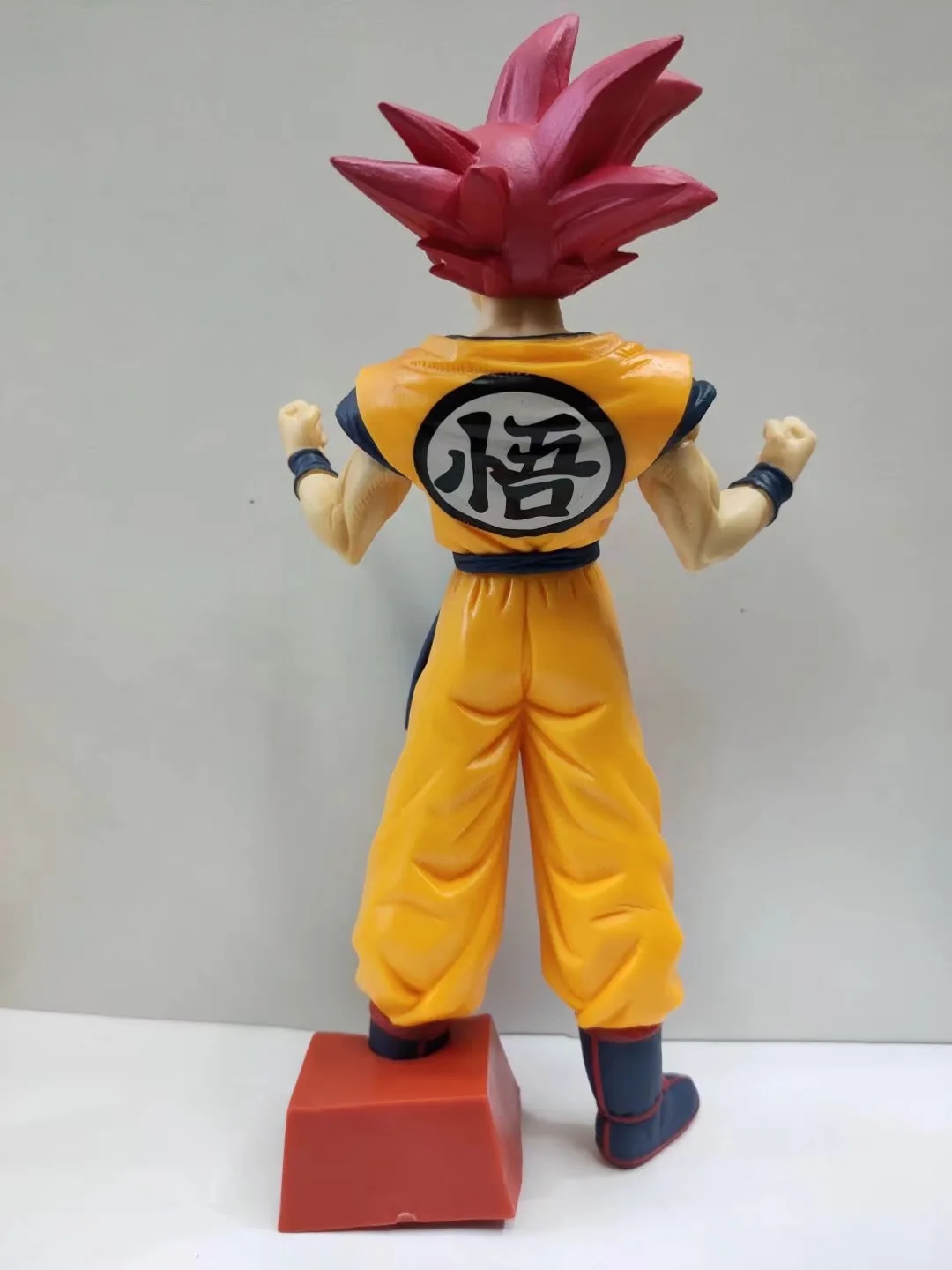 Anime Dragon Ball Red Haired Son Goku Movie Dragon Ball Super Engraved Warrior Den Super Saiyan God Model Toy Gift Aciton Figure