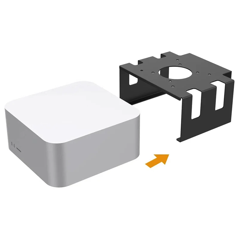 

Для Mac Mini M4/M4 Pro под настольным креплением, компактный держатель монитора, кронштейн для рассеивания тепла, подставка для хранения компьютера
