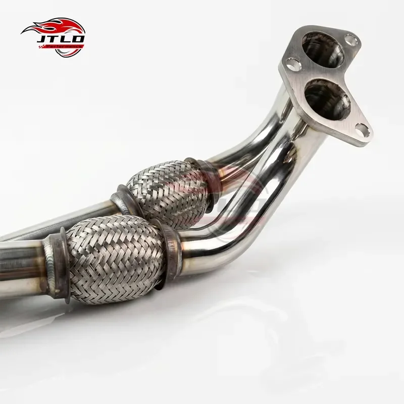 TIG Welded 304SS Unequal Length Exhaust Header with Flexible Joint Pipe Bellows for Subaru BRZ GT86 GR86 FA20 FA24