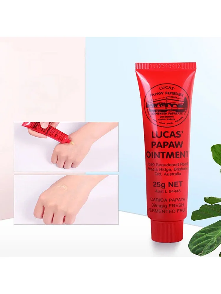 Pommade Lucas Papaw, protecteur multifonctionnel pour les lèvres, baume hydratant pour les lèvres, crème naturelle à base de plantes, crème à la papaye, cosmétiques coréens