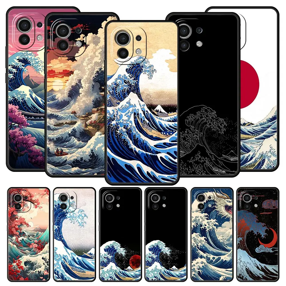 

Japan The Great Wave Of Kanagawa Phone Case For Xiaomi 14 13T 12T Pro 12 13 11 Ultra Mi Note 10 Lite 10T 5G 11X Pro 11i 9T Cover