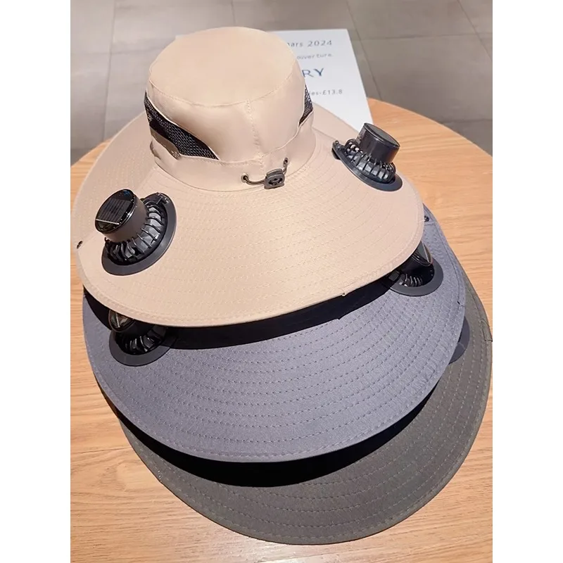 

Y Перезаряжаемая кепка с вентилятором, большая вогнутая шляпа от солнца, мужская летняя солнцезащитная шляпа для рыбалки на открытом воздухе, устойчивая к ультрафиолетовому излучению