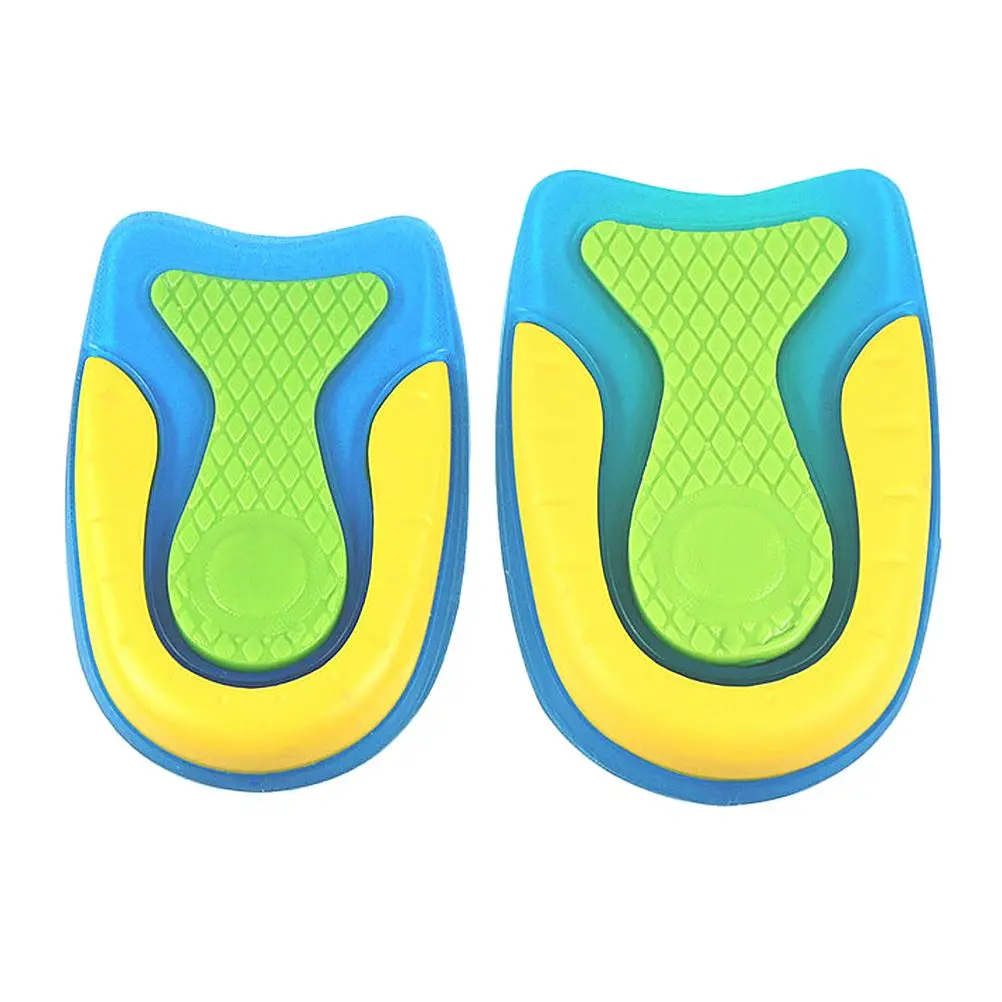 

2 Pairs Heel Pads Shock Absorbing Half Insoles Comfortable Breathable Men Women Sweat Absorption Long Walk Care Tools