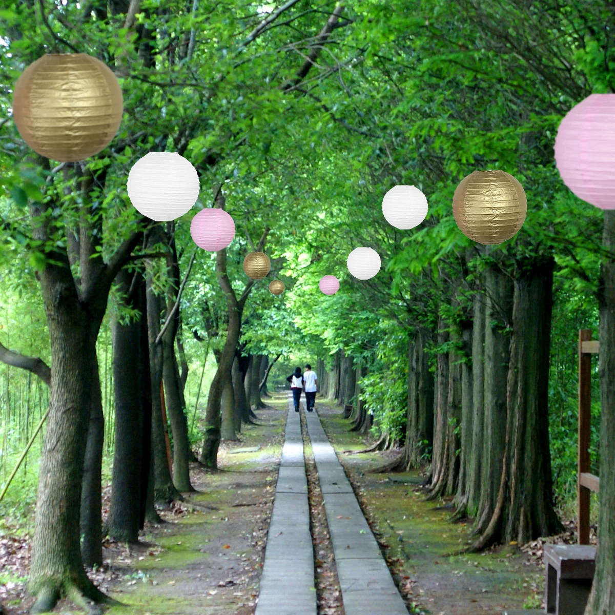 

12 Pcs Lantern Flower Set Japanese Pom For Party Style Tissue Pom Poms Party Wedding Decor Reusable Lightweight DIY