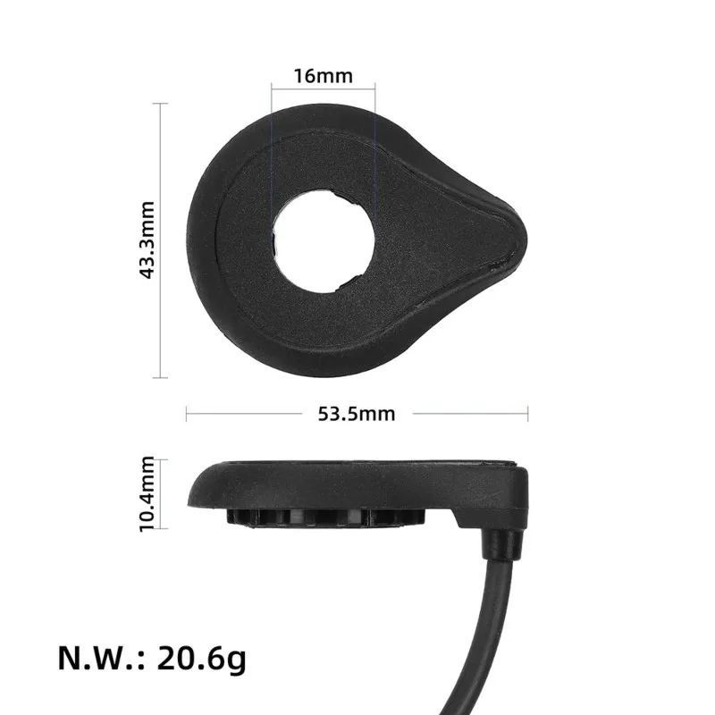 A27F-Waterproof Connector Electric Bike Bottom Bracket 12 Magnets Dual Hall Integrated Sensor Pedal Assist Sensor For E-Bike