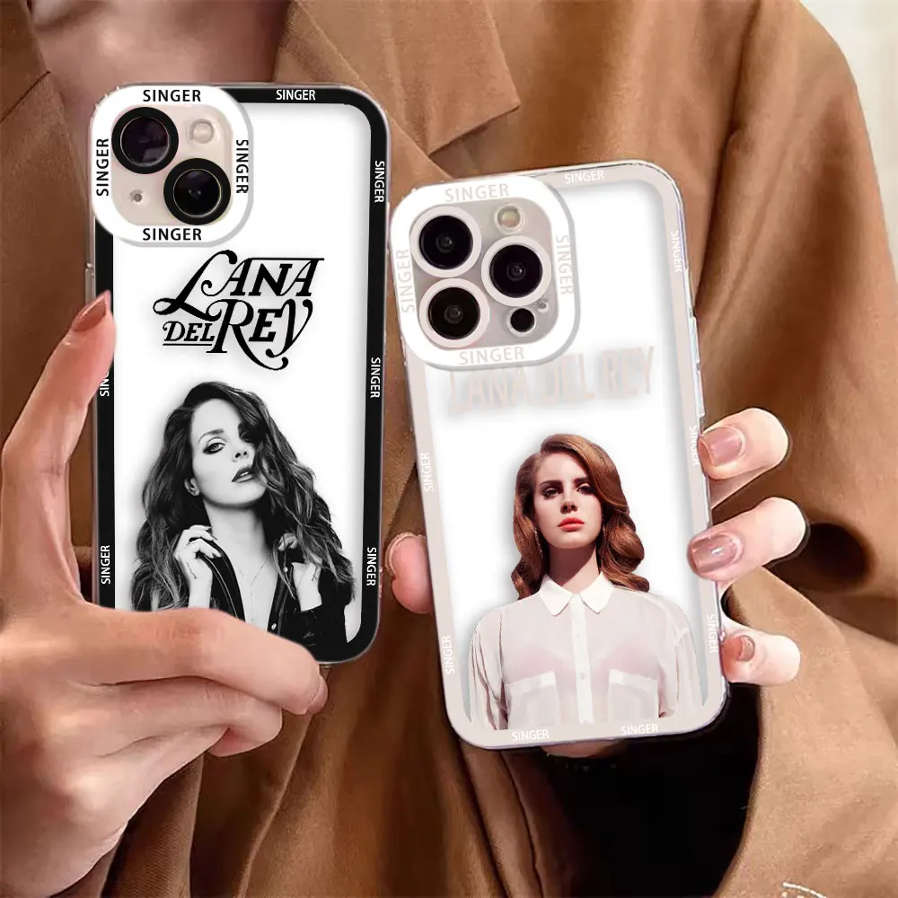 

Girl Singer L-Lana Del R-Rey Cover Clear Phone Case For Samsung NOTE 20 10 A73 A72 A71 A53 A51 A50 A42 A55 A35 A33 A32 A30 Case