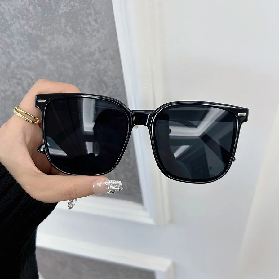 Designer Brand Square Sunglasses Women Men Lovely Big Frame Sun Glasses Female Mirror Colors Cute Fashion