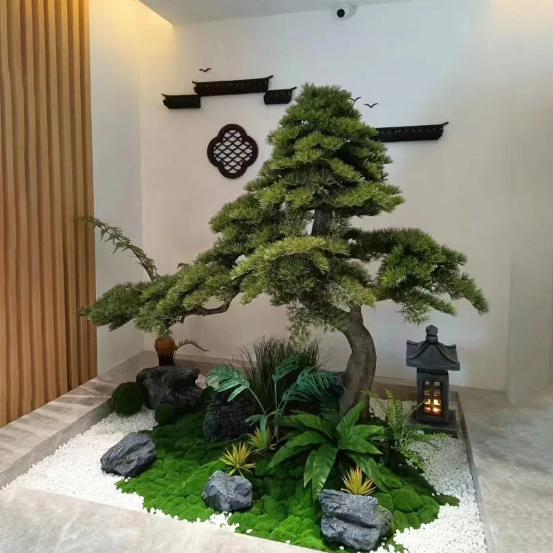Simulation pine Arhat pine welcome pine new Chinese landscaping fake green plants
