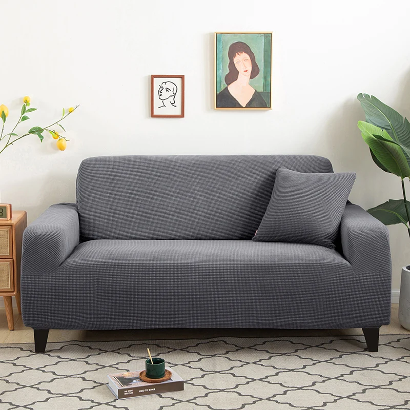 Sofabezug Elastisch für Wohnzimmer Zuhause Jacquard Stretch Schonbezüge Eckcouchbezüge 1/2/3/4 Sitzer L-Form Kostenloser Einkauf – Detail 11