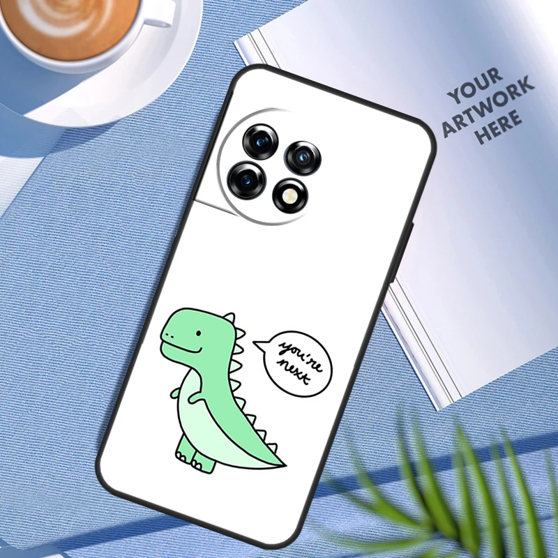 Fun Dinosaur Pattern Dino Case For OnePlus Nord N200 N100 Nord 3 2T CE 2 Lite OnePlus 12 11 10 Pro 10T 10R 12R Cover image 4