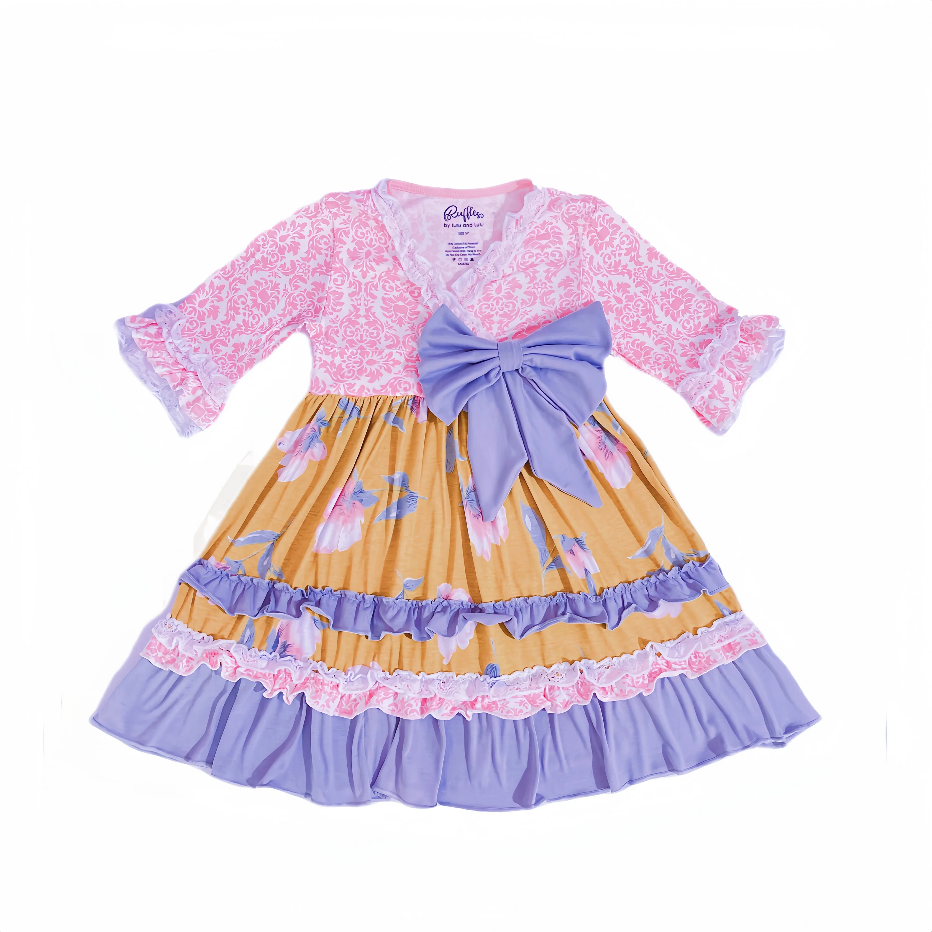 

TUTU AND LULU High class dress dress for girls The waist bow design Notte by Marches