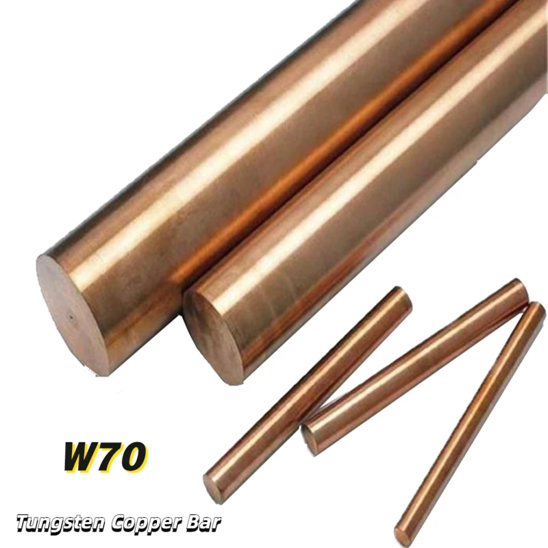 1Pcs W70 Tungsten Copper Bar 11mm 12mm-20mm Diameter Tungsten Copper Alloy Good Electric Spark Put Electric Rod Length 200mm