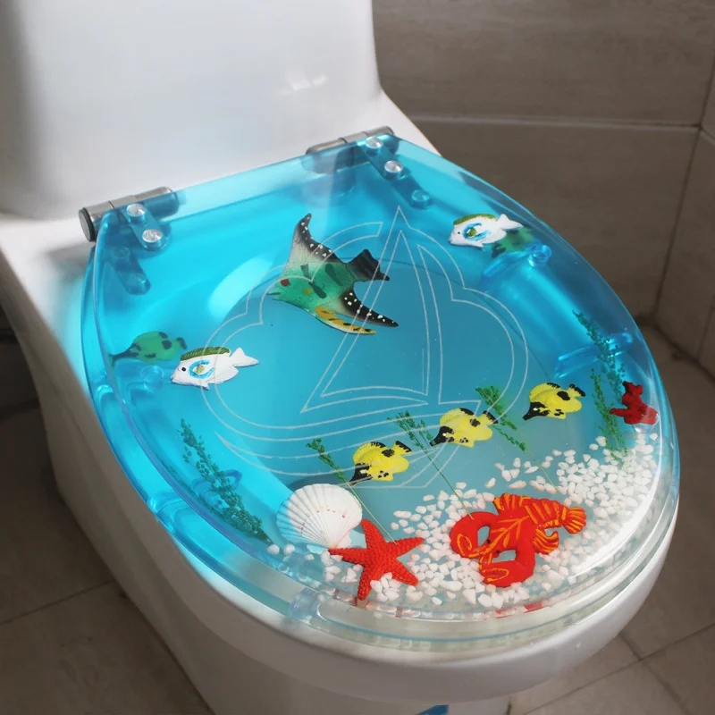 47x38cm Premium Resin Toilet Seat, Stainless Steel Hinges Soft Close Silent Thickened Universal for U/V/O Toilet Bowls view 5