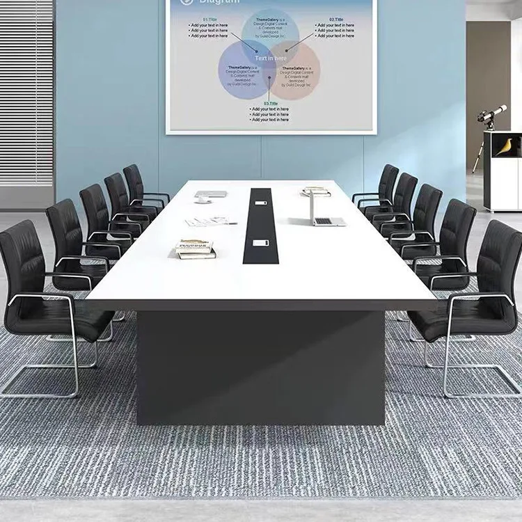 Office furniture conference table simple modern rectangular large negotiation