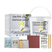 3D Hand Model DIY Kit with Clone Powder Unique Mother's Day Valentine's Gift for Couples Baby Handprint Keepsake Clay Craft Set